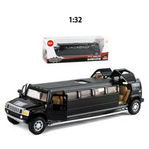 허머 험비 4X4 모형 1:32 자동차 피규어 수집용 다이캐스트 장식 JS-MNA068, 블루