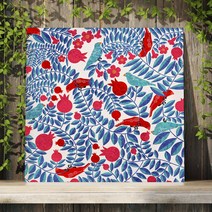 아란아트 풍수인테리어 석류그림액자 다산 임신 예비맘 산모선물 임산부 태교선물, 04. 푸른나무 석류