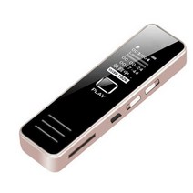 음성 녹음기 디지털 보이스 스피커 32gb Usb 충전식 재생 사운드 Mp3 플레이어 소음 제거, 02 분홍색