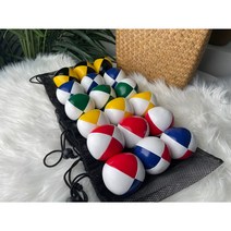 아모르매직 고급형 저글링공 3개 1set ( 4가지 색상 ), 검정+노랑