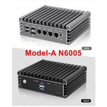 2.5G 소프트 라우터 11th 펜티엄 N6005 N5105 4 인텔 i226 닉스 2 x NVMe DDR4 팬리스 미니 PC 방화벽 VPN 서버, [01] No Ram No Storage, [03] UK, [02] ModelA Pentium N6005