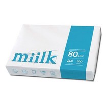 밀크 A4용지 80g 1권500매 A4 복사용지 복사지