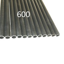 6.2 pcs 카본 화살 샤프트 OD.7.6mm ID 600mm 스파인 컴파운드 리커브 보우 양궁, [01] 12pcs