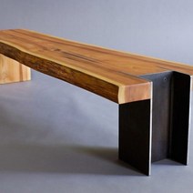 모던 원목벤치 디자이너 빈티지 아트벤치 카페 야외, 140X35X45cm