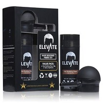 ELEVATE 헤어 퍼펙팅 2-in-1 키트 세트에는 천연 모발 증점 섬유 amp 스프레이 애플리케이터 펌프 노즐 | Instantly Conceal 앰프 숱이 적거나 탈모가 있는, 미디엄 브라운
