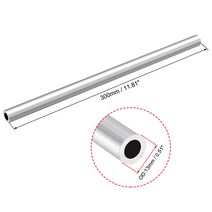 Uxcell 6063 알루미늄 원형 튜브 300mm 길이 OD 7mm 내부 직경 심리스, 한개옵션0
