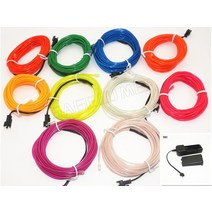네온사인 네온스트립 네온조명 3v 5v 12v 2m3m5m 라이트 댄스 파티 장식 usb led 램프 유연한 el 와이어 로프 튜브 방수 led 테이프, 3v 배터리 제어, 하얀, 5m