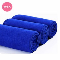 10PCS 슈퍼 마이크로 화이버 부드러운 자동차 청소 타월 액세서리 오토바이 세척 유리 집 420GSM, 01 3pcs blue_03 30x60cm