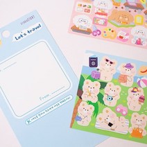 스쿨라이프스티커 캐릭터 굿즈 제작 주문 카드, 단품