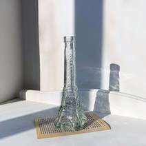 까사디 심플한 클리어 유리 화병 디퓨저용기 에펠탑