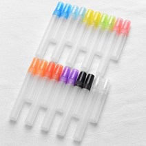 네일오일펜공병 100 개몫 다채로운 지상 유리 향수 스프레이 병 여행 별도 Ottling 청정기 작은 Svample 샘플 바이알, 5ml+black