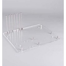 ATX PC 오픈 프레임 ATX 테스트 벤치 마더보드 오버클럭 컴퓨터 케이스 DIY 모드 베이스 섀시 ATX Mothboard용 테스트 오버클럭 또는 게임용 4mm 투명 아크, 1개
