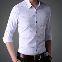 가바바 남성 체크셔츠 정장에 매치하기 좋은 긴팔셔츠 G19680