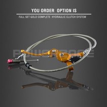 유압리프트 Powerzone 유압 클러치 1200mm 레버 마스터 실린더 125-250cc 수직 엔진 오프로드 바이크 오토, 05 Gold Hydraulic Kit