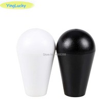Yinglucky-타원형 톱 볼 크리스탈 로커 헤드 2 개 zipy SANWA 조이스틱 아케이드 스틱 아메리칸 스타일 스마트폰조이스틱, 03 2pcs black white, 한개옵션1