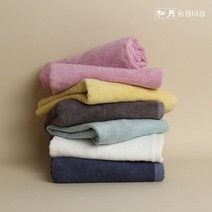 송월타올 수건 뱀부 뉴베이직 135g 5장 답례품 결혼, 옐로우 5장