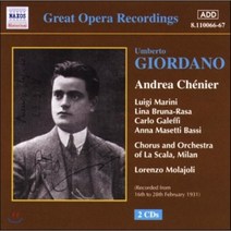 [CD] Lorenzo Molajoli / Luigi Marini 지오르다노: 안드레아 쉐니에 (Giordano: Andrea Chenier)