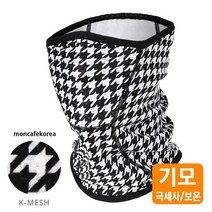 MCN 겨울 자전거 마스크 기모 메쉬, 08.하운드체크