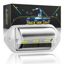 LED 라이선스 플레이트 라이트 12V ~ 24V 6 LED 자동차 번호판 라이트 번호판 램프 미등 트럭 SUV 트레일러 밴용, Silver