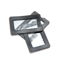 가죽공예 DIY 스트랩 체인 버클 금속 악세사리 6 개몫 플라스틱 태그 레이블 당겨 프레임 핸들 파일 이름 카드 가방 수하물 상자 케이스 액세서리 6cm x 12cm