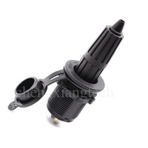 평판트레일러 미니 캠핑 카고트레일러 플러시 마운트 엔진 전원 냉장고 소켓 12V24V 자동차 용 플러그 포함, 한개옵션0