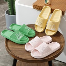 키즈카페 부모님용 토끼드로잉 편안한 슬리퍼 파티룸 실내용 발망치 요양원, 포인트슬리퍼_그레이 42-43