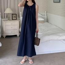 다잇템_패션 여자 슬리브리스 SS 임부 홀터 롱원피스