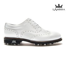 LAMBDA 람다 클래식 골프화 몬자 화이트 다이아몬드