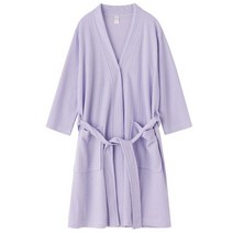 33C 남녀공용 얇은 샤워가운 베스로브, 06 라이트퍼플 XL