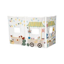 이케아 KURA 쿠라 침대커튼 805.061.47, 시장 가판대 패턴_805.061.47