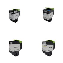 DDA 재생토너 렉스마크 CS410n 4색 1세트 검정 4000매/칼라 3000매, 1set