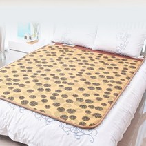 전자파없는 따뜻한 전기 장판 절전 황토 숯 전기요 매트 일월, 더블 140x200cm