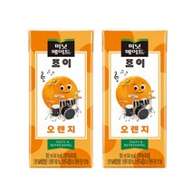 (미닛메이드 조이 오렌지/망고/애플 195ml x (30+2)팩, 미닛메이드 오렌지 32개