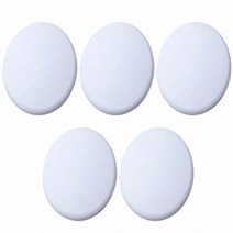 LevenLi 5pcs Silicone Door Wall Protectors Self Adhesive Door Handle Bumper Guard Stopper Rubber Sto, 1, White