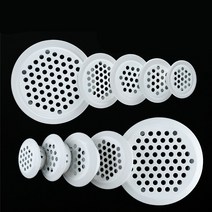 환기구 10 개몫 30mm35mm40mm43mm65mm 스테인레스 스틸 통풍 찬장 장식, 53mm 흰색