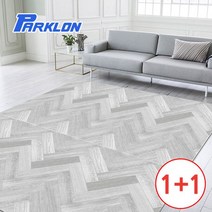 1+1 층간소음매트 아기매트 놀이방 가족 매트 200x140x1.0cm 원플러스원 행사, 03-체스그레이 (2장)