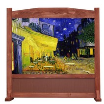 [생활의 지혜] 703-353 폭120 x 높이 123 cm 홍송 원목 파티션 양면 동일 디자인 업소용 파티션 인테리어 파티션 디자인 변경 가능 비 규격 생산 가능