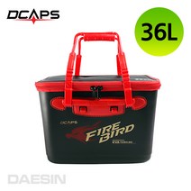 디캡스 캡스 낚시밑밥통 삐꾸통 밑밥통 크릴백 두레박, 36L(색상랜덤)