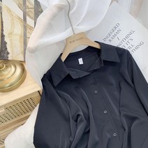 호피블라우스 꽃무늬 자켓 바스락 블라우스 쉬폰 흰색 긴팔 탑스 봄 패션 셔츠 단색 틈새
