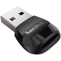 SanDisk 모바일메이트 USB 3.0 마이크로SD 카드리더기 블랙 SDDR-B531-GN6NN 샌디스크, Card Reader_Card Only