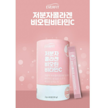NaturalPlus 에버핏 저분자 피쉬 콜라겐 비오틴 영국산 비타민C 1포당 1 200mg함유 수용성, 저분자피쉬콜라겐