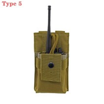 무전기 파우치 멜빵 가방 보관함전술 Molle 라디오 주머니 워키 토키 홀더 가방 허리 벨트 팩 나일론 휴대, 21 Type 5