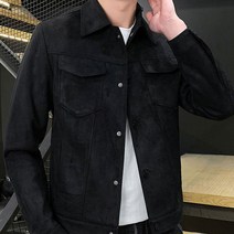 남자오버핏청자켓 남자 패션 자켓 벨벳 트러커 재킷 캐주얼 데이트룩