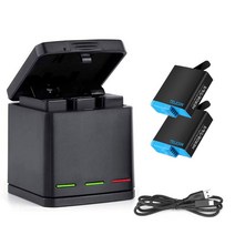디지털 카메라TELESIN-1220mAh 배터리 충전식 리튬 이온 GoPro Hero 8 7 6 5 블랙 액션 카메라 액세서리, CHINA_2 Battery 1 Charger