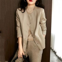 봄가을 코트 여성 가죽자켓 라이더 자켓 블루종 PU 점퍼 슬림핏 빅사이즈