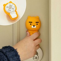 카카오프렌즈 / 도어 스토퍼 / 라이언 춘식이 / 무타공도어스토퍼 원터치도어스토퍼 부착식도어스토퍼 손끼임방지