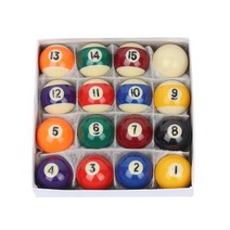 스누커 볼 25MM 38MM 당구 테이블 공 세트 수지 작은 큐 풀 미니, [01] 25MM