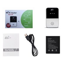 인터넷 라우터 와이파이 4g lte pocket wifi 자동차 모바일 핫스팟 무선, 하얀