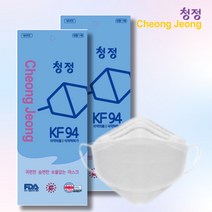 [100매]청정 마스크 KF94 / 대형화이트 FDA 귀편한 숨쉬기편한 황사방역 보건용 케이마스크 100매, 상세페이지참조, L/마스크100매