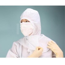푸카 후드형 방진모 위생모 방역용품 제전복 위생복, 1개, 스카이블루2XL